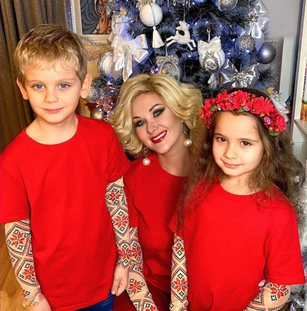 Катерина Бужинська з дітьми / © instagram.com/buzhynska