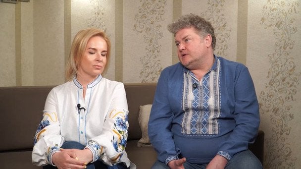 Назар Задніпровський з дружиною / © скриншот з відео