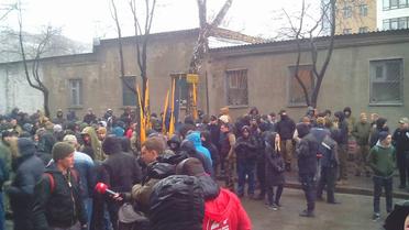 В Шевченковском суде рассматривают дело лидера &quot;Азов-Крым&quot; Станислава Краснова и его девушки / © Фото Натальи Нагорной/ТСН