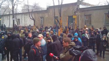 В Шевченковском суде рассматривают дело лидера &quot;Азов-Крым&quot; Станислава Краснова и его девушки / © Фото Натальи Нагорной/ТСН