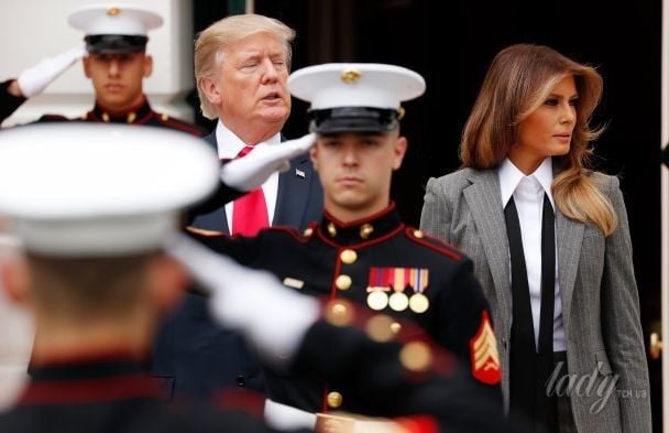 Мелания и Дональд Трамп на встрече с премьер-министром Канады Джастином Трюдо  / © Reuters