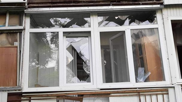 Повреждения в Ивано-Франковске после атаки оккупантов / © Facebook / Руслан Марцинкив
