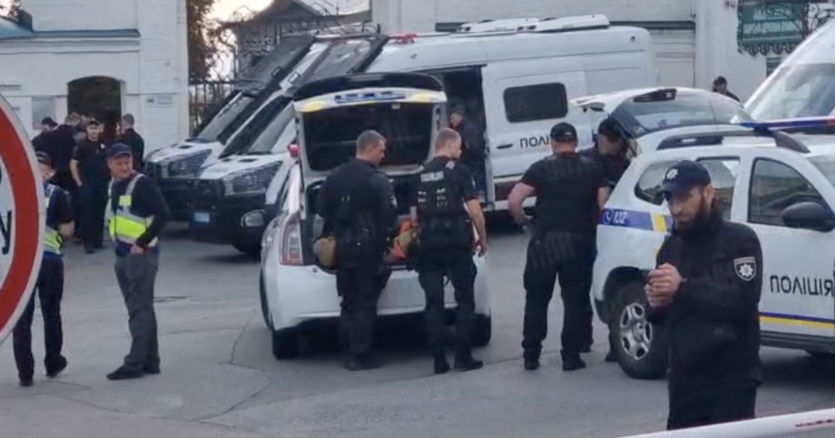 Ситцація на території Києво-Печерської лаври 11 серпня / Скриншот