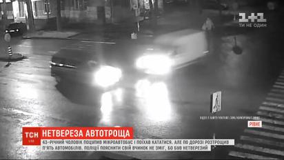В Ровно пьяный мужчина угнал авто и попал в ДТП