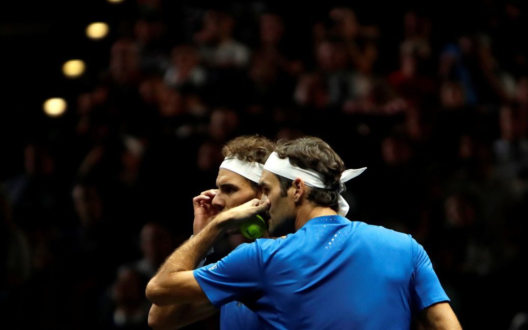 Надаль и Федерер сыграли вместе на выставочном турнире / © Reuters