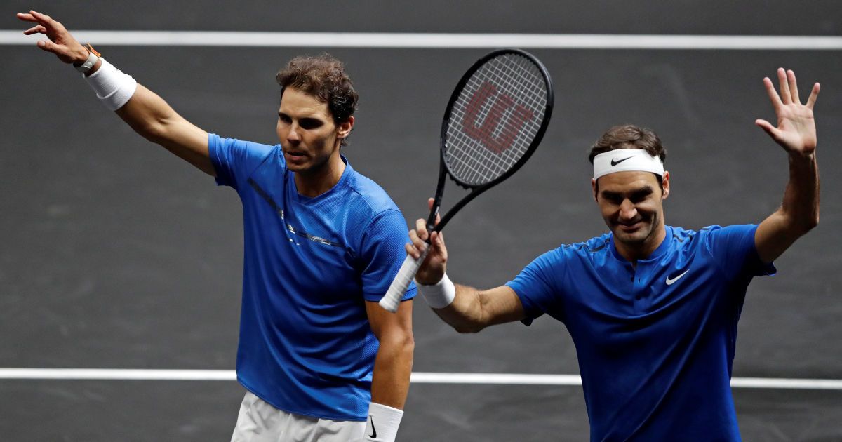 Надаль и Федерер сыграли вместе на выставочном турнире / © Reuters