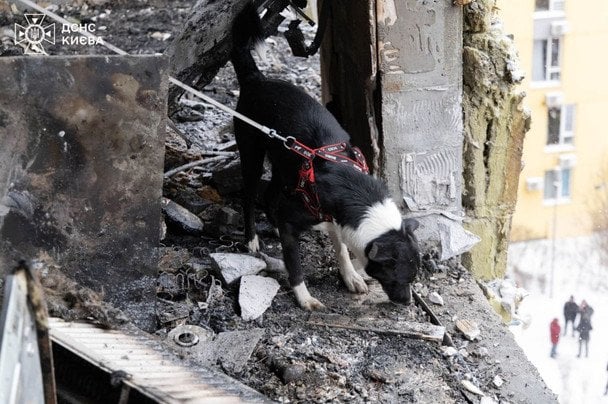 Атака на Київ 9 січня / © ДСНС України