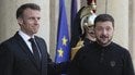 Эммануэль Макрон и Владимир Зеленский