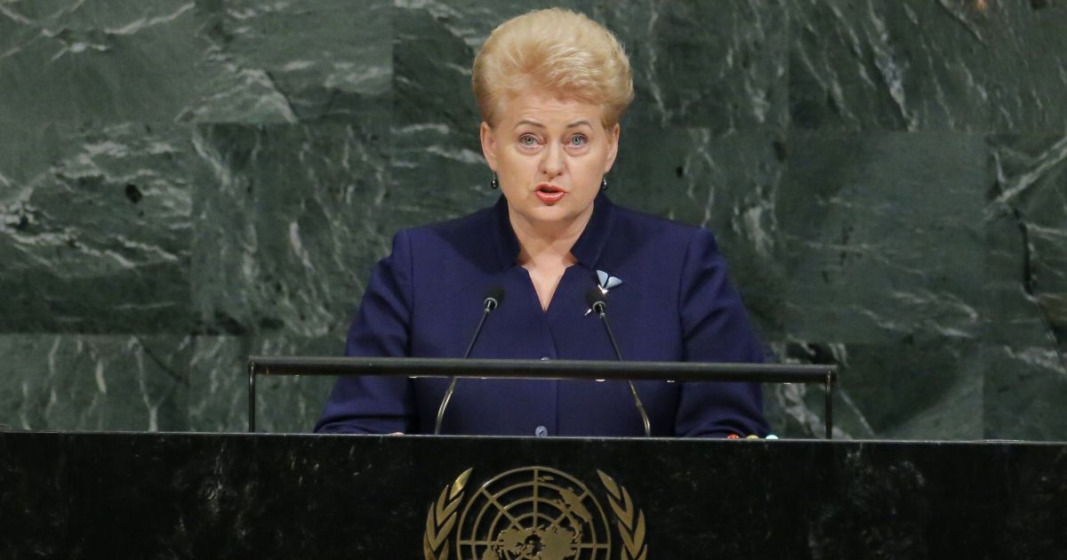 Российская делегация покинула зал Генассамблеи ООН перед речью Грибаускайте