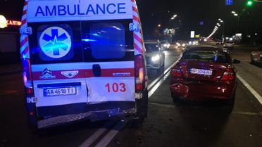 Аварія у Києві_1 / © Telegram-канал "Вартові Еспресо"