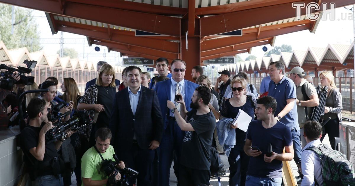 саакашвілі у перемишлі, поїзд / © Reuters