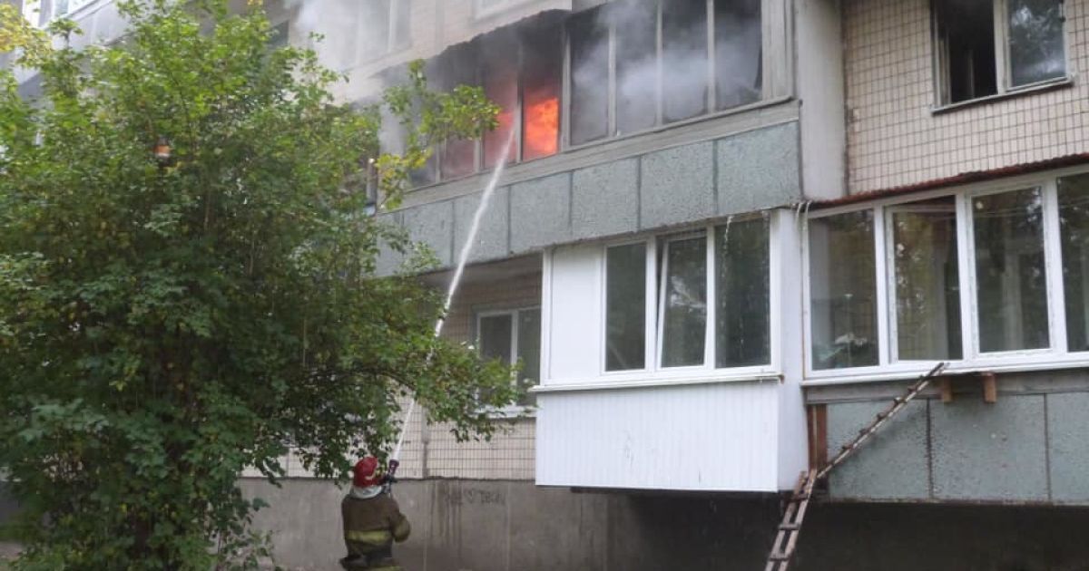 Пожежа на Лісовому у Києва_3 / © Министерство внутренних дел Украины