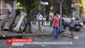 В Сумах авто патрульной полиции столкнулось с иномаркой и врезалось в толпу прохожих