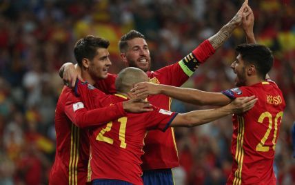 Збірна Іспанії відвантажила своєму суперникові вісім м'ячів у відбірковому раунді до ЧС-2018