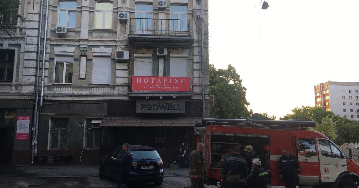 пожежа на вулиці Костянтинівській у Києві_4 / © Валерія Ковалінська, ТСН