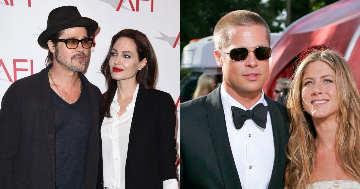 Бред Пітт з Анджеліною Джолі та Дженніфер Еністон