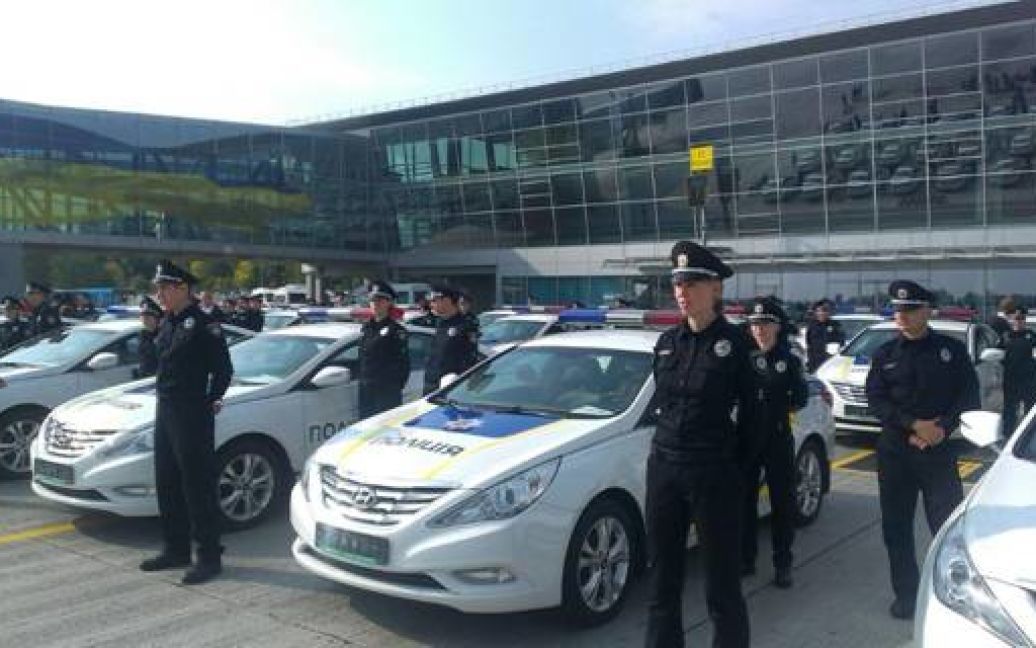 В аеропорту "Бориспіль" дали старт патрулюванню новою поліцією / © Прес-служба МВС України