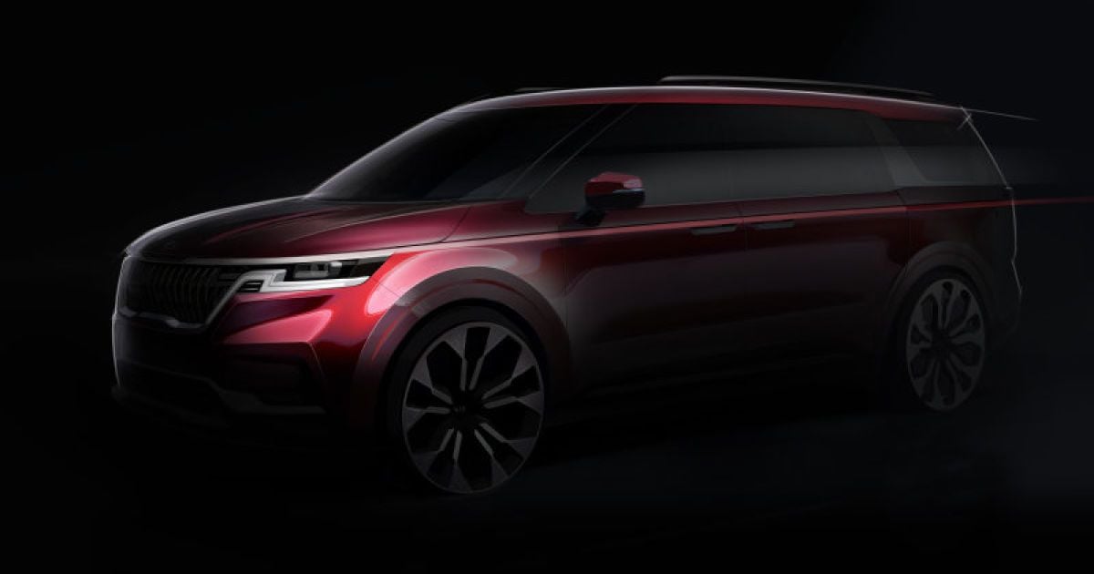 KIA представила ескіз флагманського мінівена