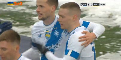 Динамо – Металіст – 3:0. Гол Віктора Циганкова (77')