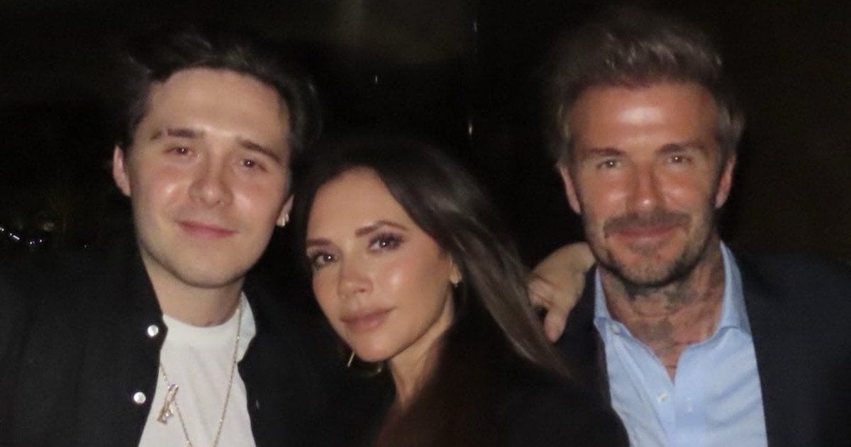 Девід і Вікторія Бекхеми та їхній син Бруклін