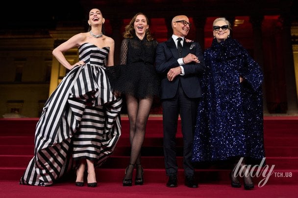 Енн Гетевей, Емілі Блант, Стенлі Туччі та Меріл Стріп / © Associated Press