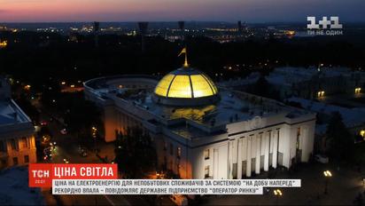 Цена на рынке электроэнергии по системе "на сутки вперед" рекордно упала
