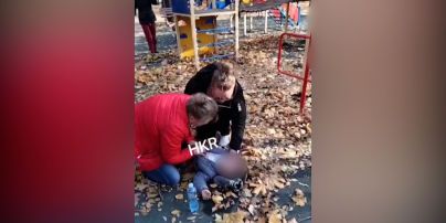 В Кривом Роге на детской площадке на девочку упало дерево