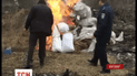 В Житомире полицейские сожгли более 60 килограммов наркотиков
