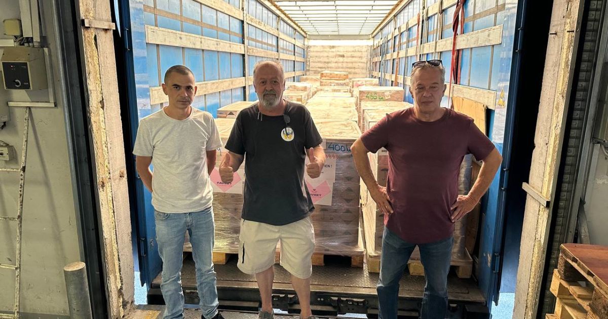 В Украину доставлена партия гумпомощи из Хорватии при поддержке Favbet Foundation