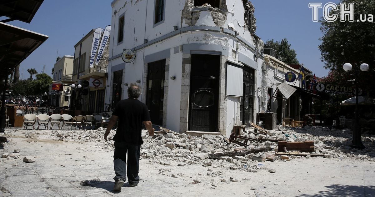 Наслідки землетрусу на грецькому острові Кос