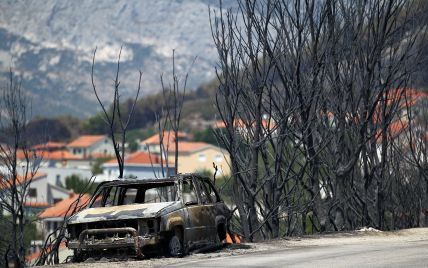 Выжженный лес и угроза курорту. Опубликованы фото последствий масштабного лесного пожара в Хорватии