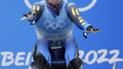 Украинские саночники по очереди вылетели из саней на ОИ-2022: видео