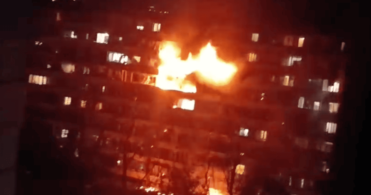 У Києві зафіксовано влучання у багатоповерхівку