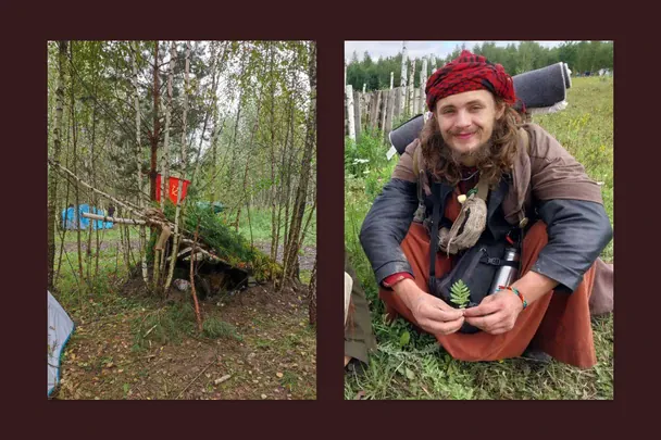 Майкл Глосс і прапор СРСР / © Фото з особистого архіву