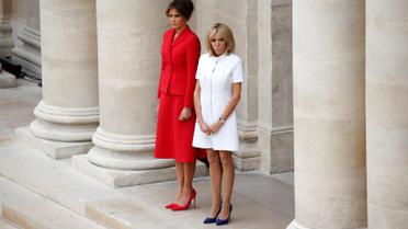 Стрункі ніжки і контрастні сукні: як Трамп і Макрон дружинами хизувалися_17 / © Reuters