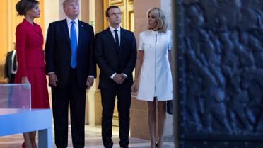 Стрункі ніжки і контрастні сукні: як Трамп і Макрон дружинами хизувалися_3 / © Reuters