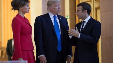 Стрункі ніжки і контрастні сукні: як Трамп і Макрон дружинами хизувалися_7 / © Reuters