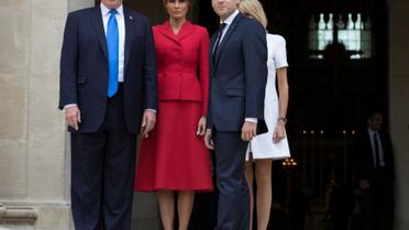 Стрункі ніжки і контрастні сукні: як Трамп і Макрон дружинами хизувалися_14 / © Reuters