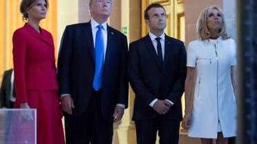 Стрункі ніжки і контрастні сукні: як Трамп і Макрон дружинами хизувалися_5 / © Reuters