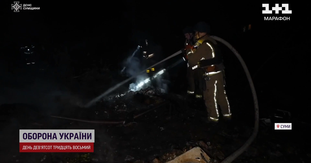 Последствия обстрела Сумщины