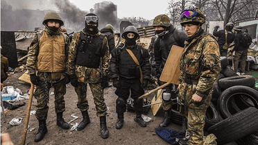 Есть, к примеру, свастика, выложенная из патронов, детские письма, фото со времен Майдана и тому подобное / © vk.com/igor_tank