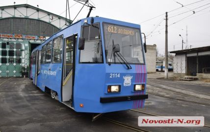 В Николаеве трамвай, отремонтированный за 1,5 млн грн, сломался в первый день работы