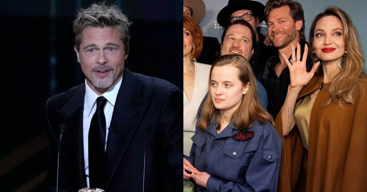 Бред Пітт та Анджеліна Джолі з їхньою донькою Вів'єн