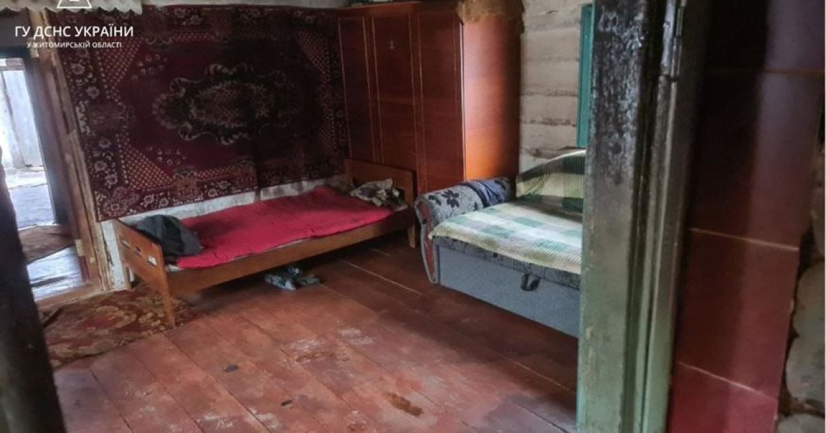 Будинок на Житомирщині, де загинули діти / © ДСНС