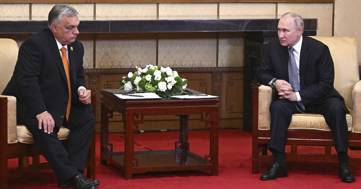 Прем’єр-міністр Угорщини Віктор Орбан з президентом РФ Володимиром Путіним
