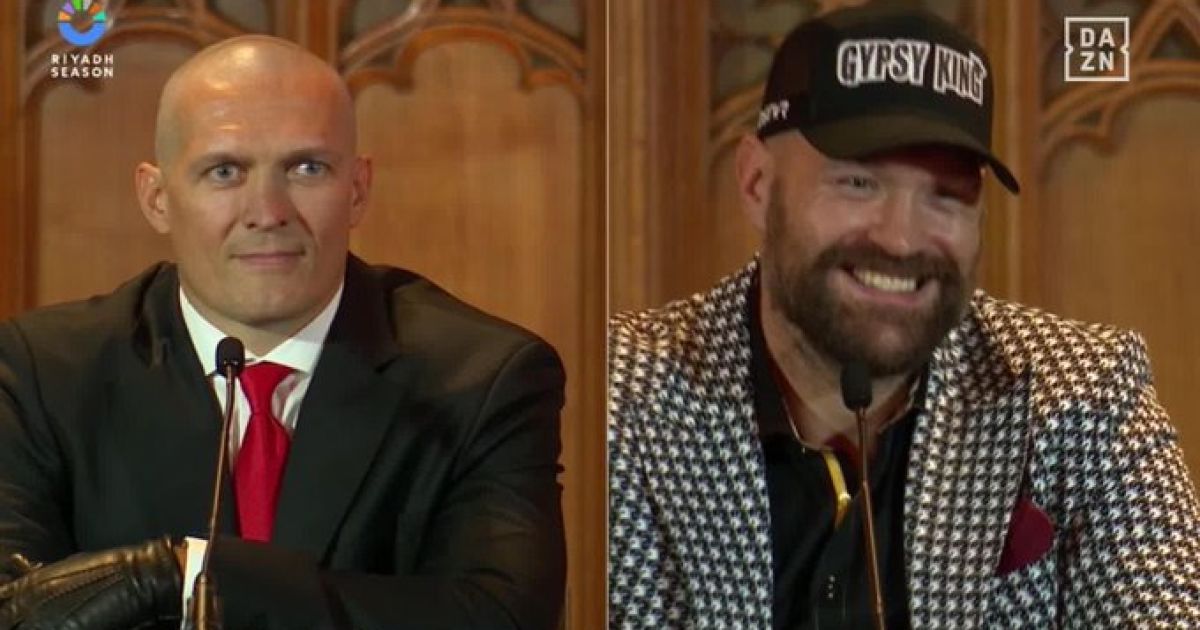 Александр Усик и Тайсон Фьюри / Фото: x.com/DAZNBoxing