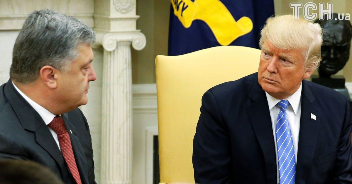 Порошенко и Трамп в Белом доме / © Reuters