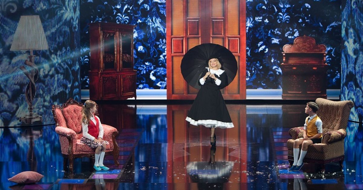 Ірма Вітовська в образі Мері Поппінс / © прес-служба каналу "1+1"