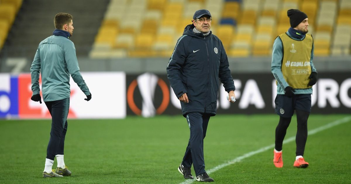 "Челси" потренировался на "Олимпийском" накануне матча с "Динамо"