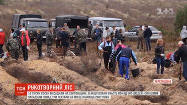 Активисты высадили 10 тысяч сосен в Херсонской области